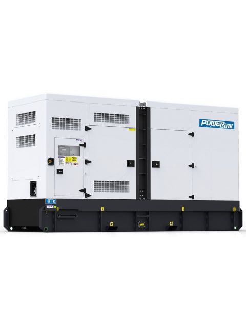 Дизельный генератор PowerLink GMS375CS в кожухе с АВР